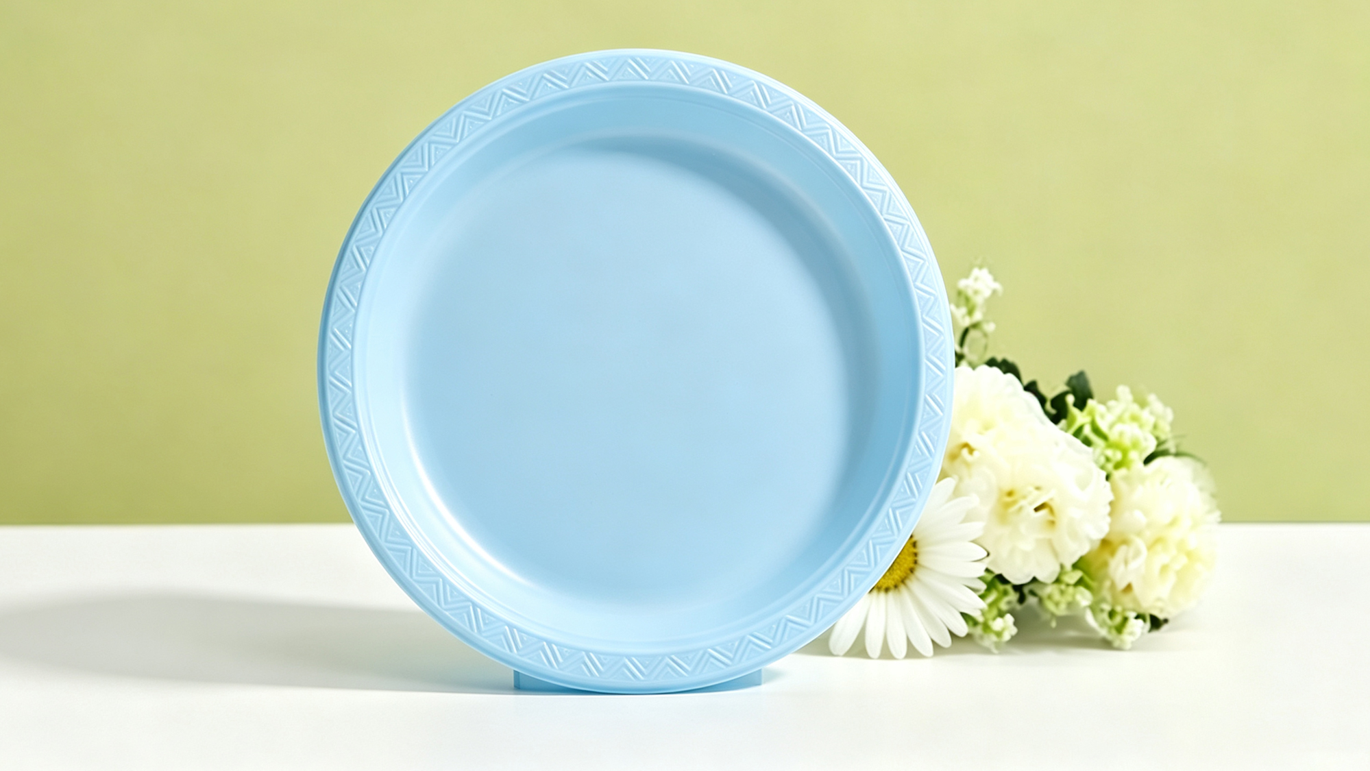 Clear plastic plates