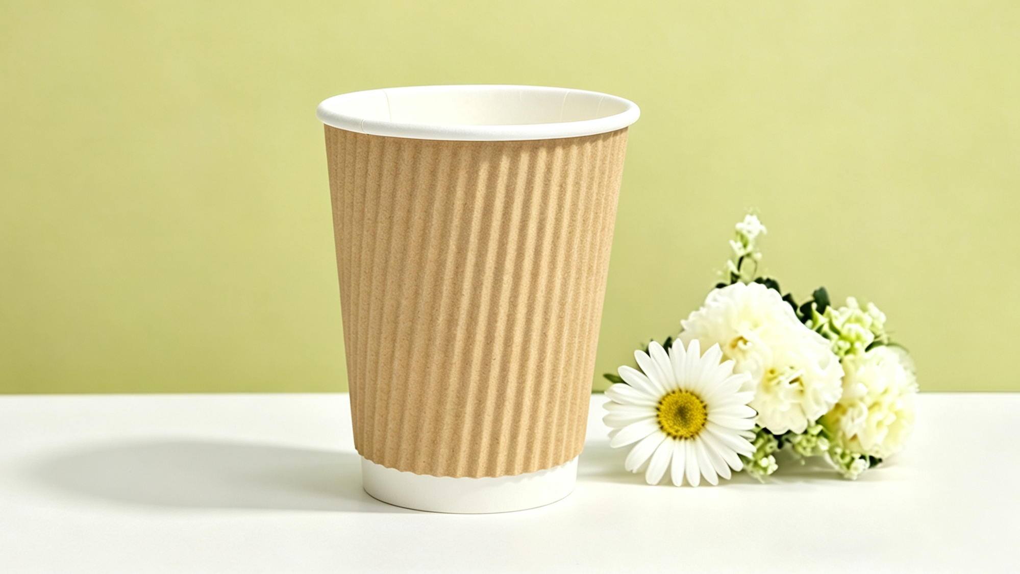 Kraft ripple wall paper cup