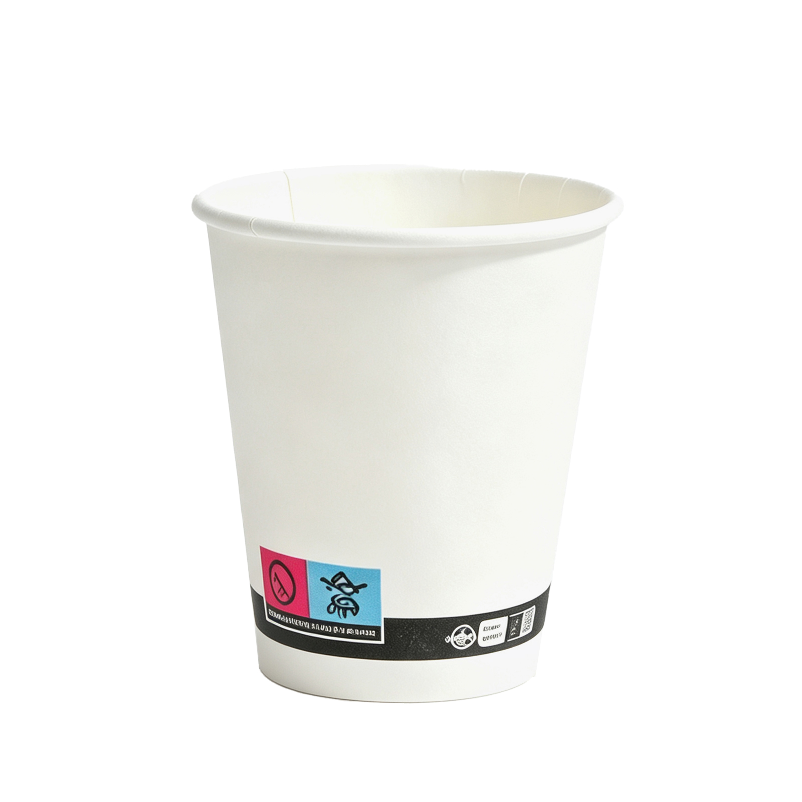 White paper cup